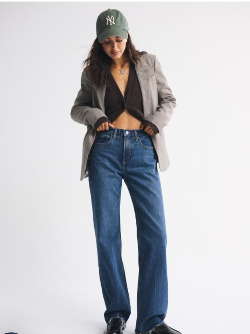 The 90s Relaxed High Rise Raw Hem Jeans